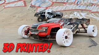 3D PRINTED RC CAR WHEELS! - rc car drift wheels for my arrma kraton 6s