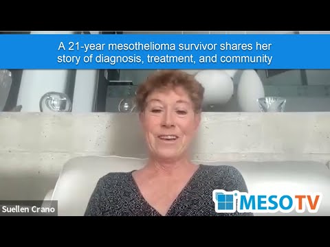 MesoTV | A 21-year mesothelioma survivor shares her story of diagnosis, treatment, and community