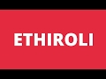 ETHIROLI INTRO CHANNEL INTRO