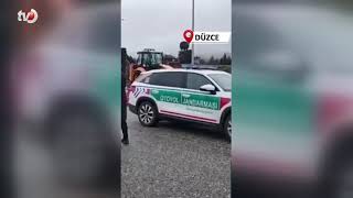 Otoyolda Yasak Yerden Dönüş Yapan Otobüs Sürücüsüne Ceza