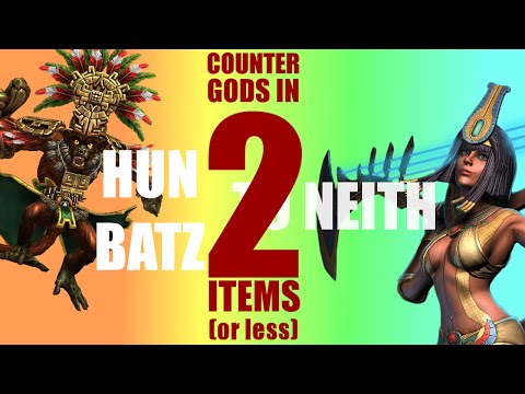 How to counter all gods in 2 items or less: H-N: Hun Batz - Neith