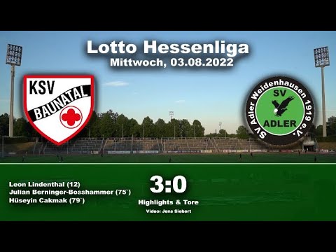 Hessenliga: KSV Baunatal - SV Adler Weidenhausen 3:0 (1:0)