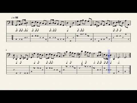 Manchester Plainway Piece #6 - for solo Bass Viol