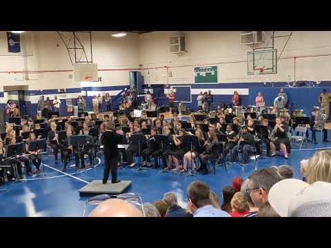 GMS 7th & 8th Grade Band 2019 Winter Concert - Declaration and Dance by Larry Clark (7th Grade)