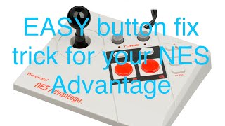 EASY button fix trick for your NES Advantage controller! #nintendo #retrogaming #retro