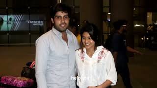 Anjali Arora with her bf at airport arrival