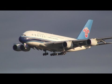 China Southern ► Airbus A380-800 ► Landing ✈ Amsterdam Airport Schiphol