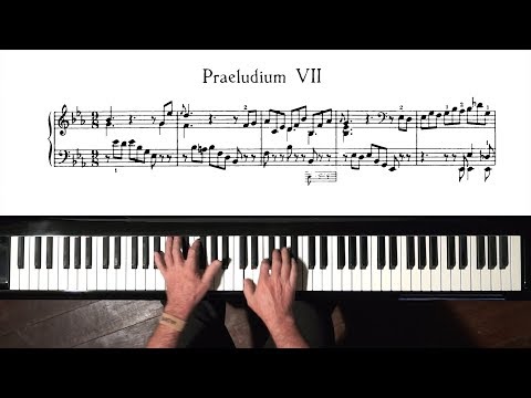 Bach Prelude and Fugue No.7 Well Tempered Clavier, Book 2 with Harmonic Pedal