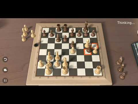 Real Chess 3D Hard level  (sicilan defence)