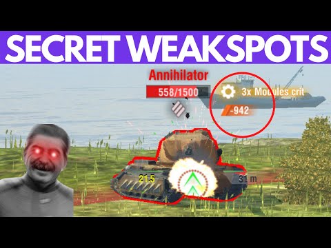 SECRET WEAKSPOTS: Annihilator, E3, Maus, VK 90, IS-7, Kranvagn, Obj 263 GUIDE