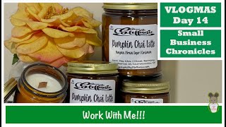 VLOGMAS 2025 | Day 14 | Work With Me Prepping Candles || Designs By Steffanie