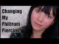 Changing My Philtrum Piercing For The FIRST Time