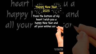 Happy New Year 2023 Wishes for Someone Special #shorts