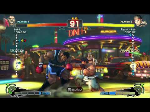 Ryukichikun [Ryu] vs baktk [Barlog] SSF4 Japanese Online Ranked Matches - TRUE-HD