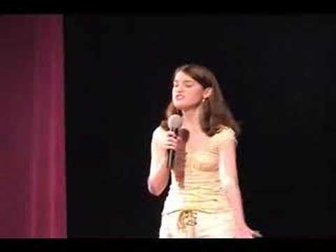 Jessica Mellott in 8th grade singing Natural Woman