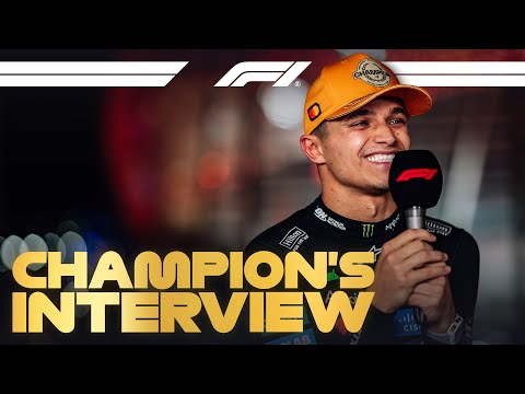 Lando Norris' First Interview As World Drivers' Champion