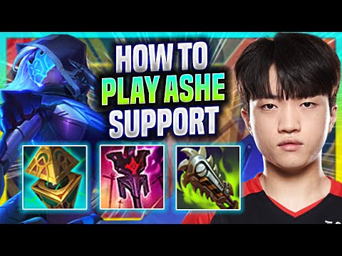LEARN HOW TO PLAY ASHE SUPPORT LIKE A PRO! - T1 Keria Plays Ashe Support vs Maokai! | Season 2023