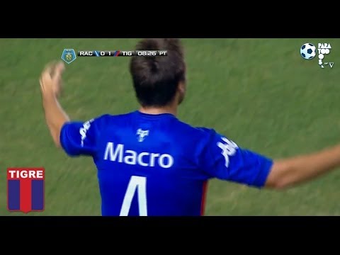 Gol de Canuto. Racing 0 - Tigre 1. Fecha 3. Torneo Final 2014. Fútbol Para Todos