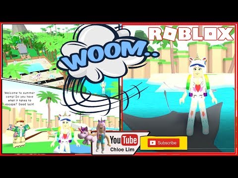 Roblox Gameplay Escape Summer Camp Obby I Want My Summer - 