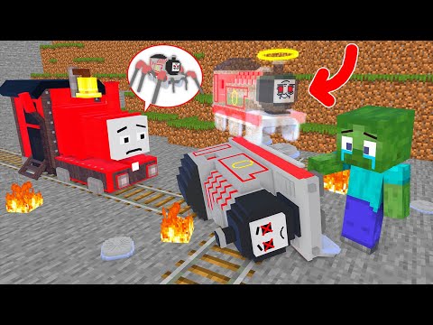 Monster School : Choo Choo Charles and Poor Zombie vs TIMOTHY GHOST TRAIN - Minecraft Animation