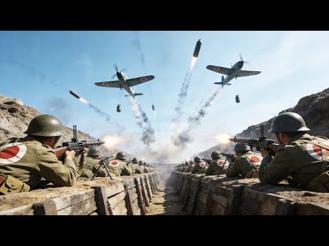 中日激烈大戰，我軍彈盡糧絕之時空中援軍投彈炸平日軍陣地 ⚔️ 抗日  MMA | Kung Fu