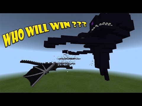 Ender Dragon vs Wither Storm | Minecraft PE