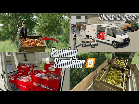 The CamPeR and I buy a new ORCHARD! 🤩🍎🍐 SUCKLING PIGS from the BUTCHER? 🐷🤔 | [FS19] - Timelapse #18