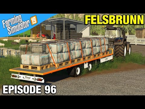 LOADING WOOL PALLETS Farming Simulator 19 Timelapse - Felsbrunn FS19 Episode 96