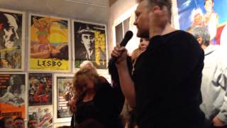Vintage adult film stars gather at gallery poster art show