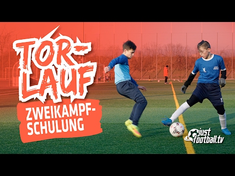 Fussballtraining: Torlauf - Zweikampfschulung - Taktik