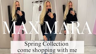 MAX MARA SHOPPING HAUL TRY ON SPRING COLLECTION | COME SHOPPING WITH ME TO MAX MARA