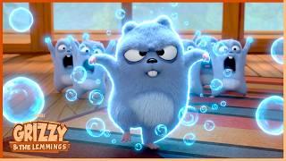Bubbly Mode Activated 🫧 | Grizzy & the Lemmings | Cartoon Compilation 🐻🐹
