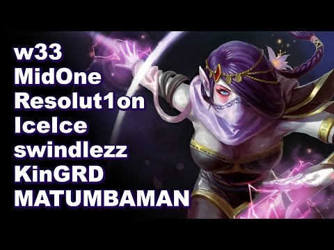w33 MidOne Resolut1on iceice MATUMBAMAN KinGRD swindlezz - Top 8k MMR Dota 2