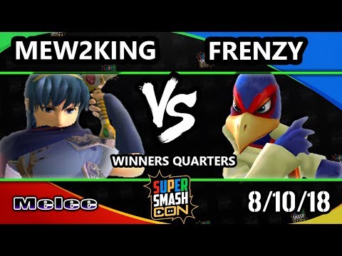 SSC 2018 SSBM - Frenzy (Falco) Vs. FOX MVG | Mew2King (Marth) - Smash Melee Winners Quarters