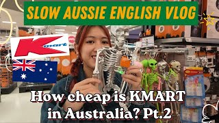 How cheap is KMART in Australia? Halloween Pt.2 🇦🇺🎃 | Learn Aussie English with slow vlogs [ENG SUB]