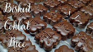 Resepi Biskut Coklat Rice Rangup Dan Sedap || Biskut Legend