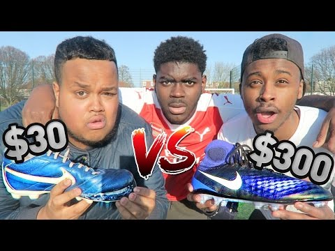$30 FOOTBALL BOOTS VS $300 FOOTBALL BOOTS!! - Which is better? Video