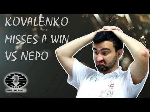 Igor Kovalenko misses a win vs Ian Nepomniachtchi / Blitz / 2018