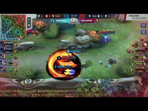 reupload - Mobile Legend 2nd match - Siren vs Recca Esport - MDL ID S1 Qualifier Day 3