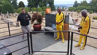 Paying our respects in Seattle at the gravesites of Bruce and Brandon Lee. 7/19/2025.