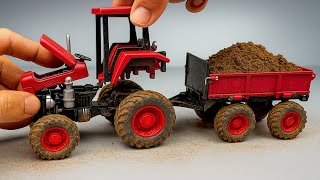 Unboxing of Tractor Trolly Diecast Model |  Offroading & Loading Test