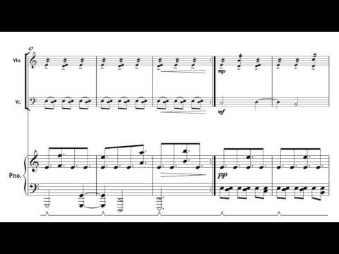 Virulent Strain for Piano Trio - Score Video