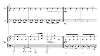 Virulent Strain for Piano Trio - Score Video
