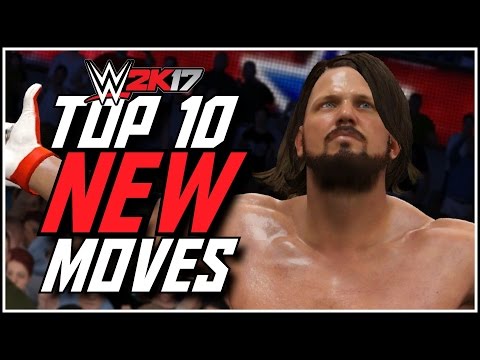 WWE 2K17 TOP 10 NEW MOVES! (PS4 & XBOX ONE) #WWE2K17
