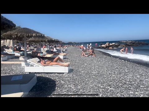 Kamari beach, Santorini, Greece