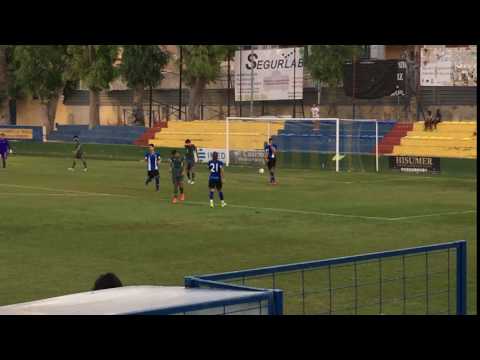 Gol de Tarí. Primero del Hércules en la Pretemporada 2017-18