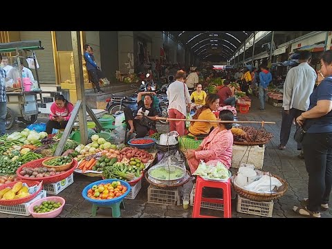 Snacks And Food In Market - Best Street Food View In Phnom Penh - Cambodian Street Food