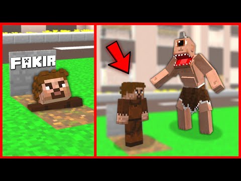 FAKİR MEZARDAN ÇIKIP TEPEGÖZÜ KORKUTUYOR! 😂 - Minecraft
