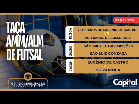 Jornada Esportiva: Taça AMM/ALM de Futsal ao Vivo de Eugênio de Castro! ⚽🔥
