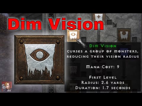 D2R Skills & Abilities - Dim Vision Curse (Necromancer)
